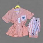 Pyjama Femme Rose Pastel avec Motifs