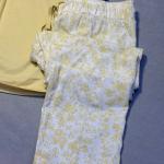Pyjama d'été "Eliza" – Style "Keep on Smiling" (Rose / Jaune)