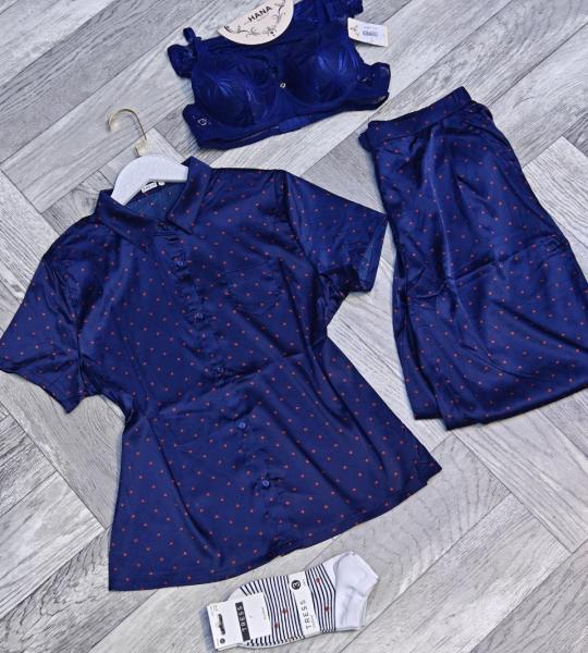 Pyjama Satiné TRESS à Pois