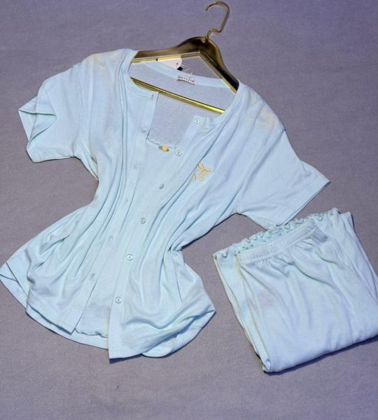 Ensemble Pyjama 3 Pièces "Douceur Pastelle"